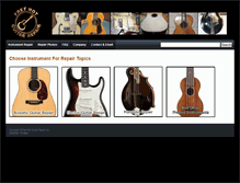 Tablet Screenshot of fretnotguitarrepair.com